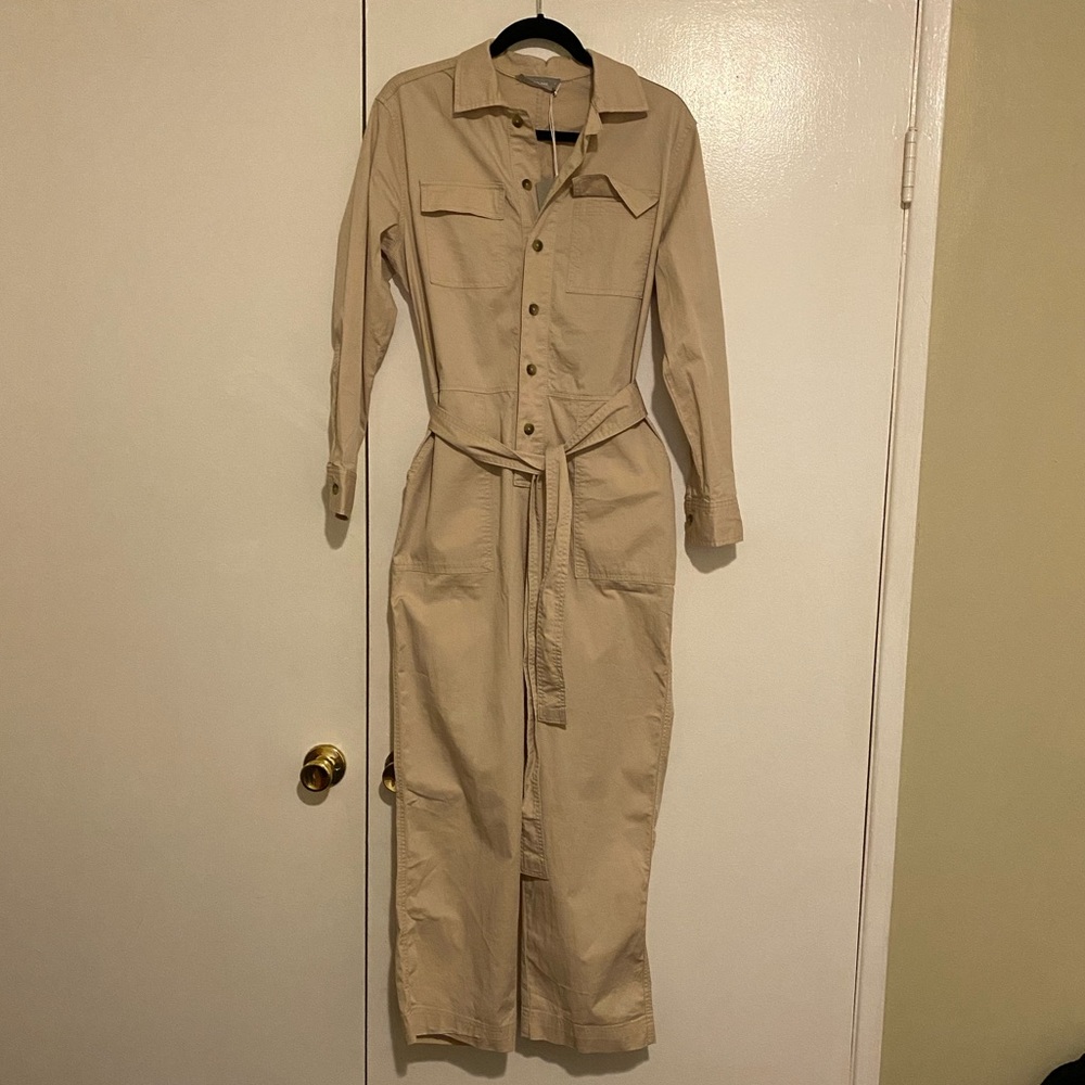 Everlane Modern Utility Jumpsuit 8 Sandstone